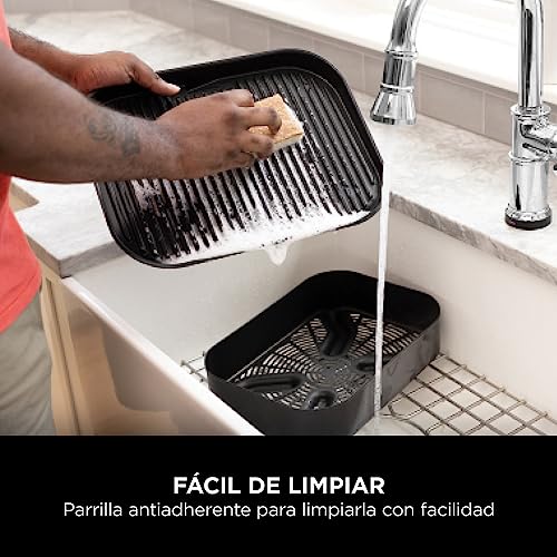 Parrilla Eléctrica de Exterior 7 en 1 Ninja Woodfire OG701EU – Freidora de Aire, Ahumador, Horno, Resistente a la Intemperie, Portátil, Multicolor