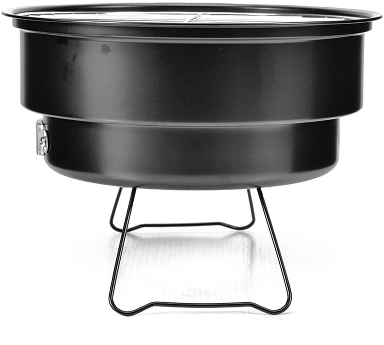 Parrilla de Carbón Portátil WgGUIF – BBQ Plegable de Acero Inoxidable con Control de Temperatura, Ideal para Jardín, Camping y Playa