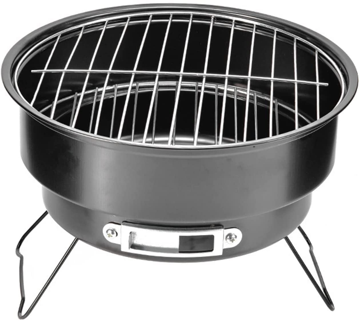 Parrilla de Carbón Portátil WgGUIF – BBQ Plegable de Acero Inoxidable con Control de Temperatura, Ideal para Jardín, Camping y Playa