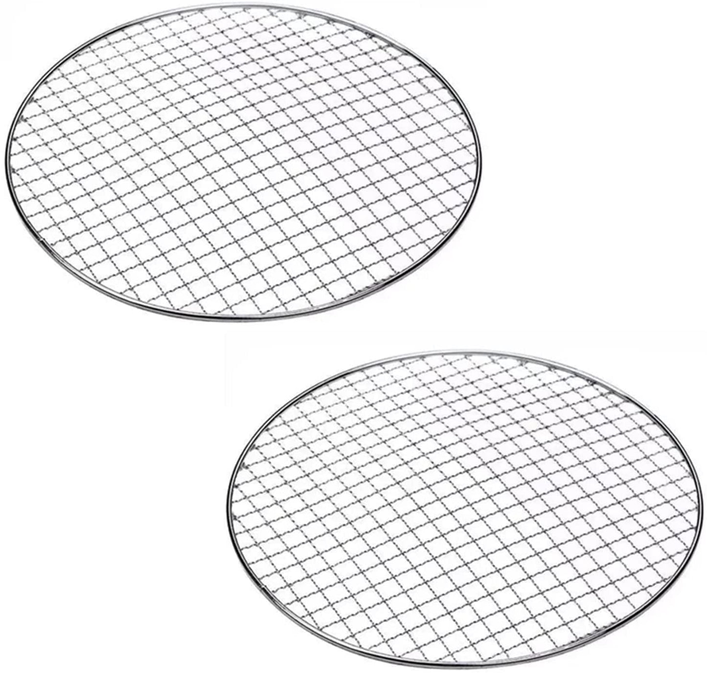 Parrilla de Carbón Redonda WgGUIF – Portátil, Antiadherente, Acero Inoxidable, con Termómetro Integrado, Ideal para Camping y Exteriores